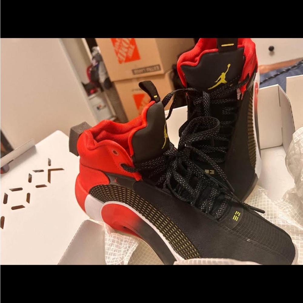 Jordan Black and Red Men's Shoes